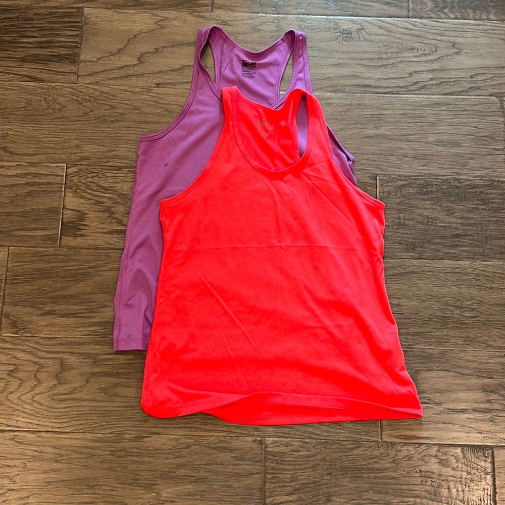 2 Nike Dri-Fit tanks